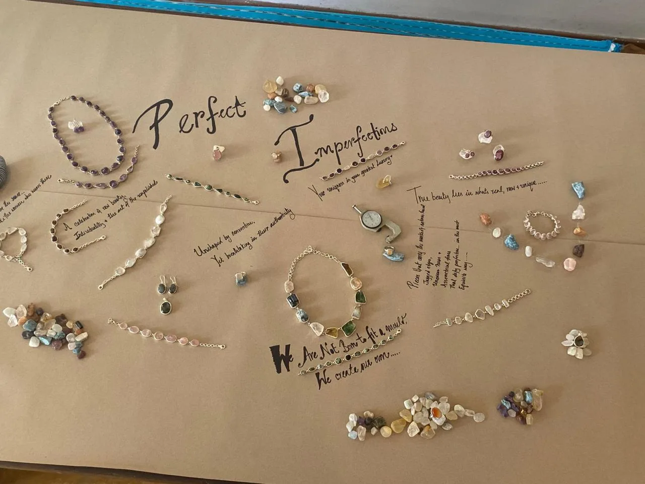 Handcrafted luxury jewellery in progress at Odyssey by Silver workshop